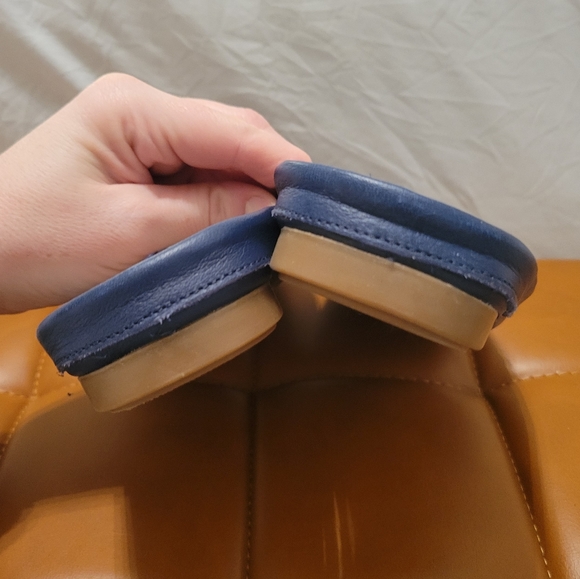 Mercer & Madison Blue Leather Slip On Flats Size 9.5 - Picture 7 of 10
